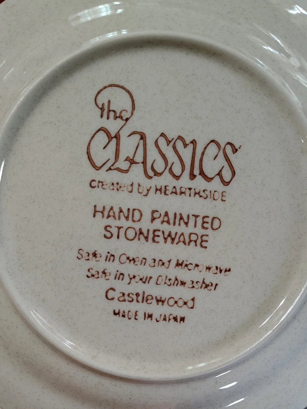 The Classics By Hearthside Hand painted Stoneware